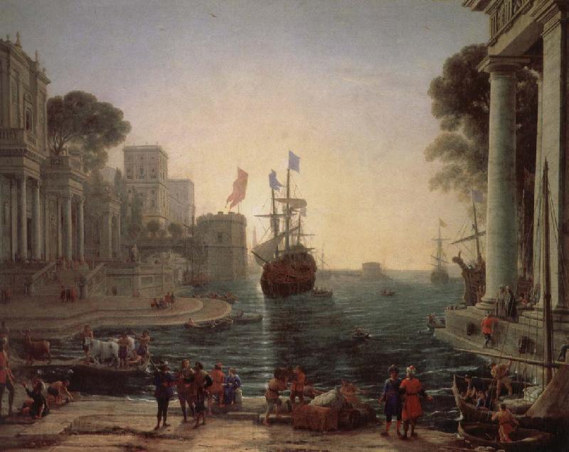 Claude Lorrain Ulysses Kerry race will be the return of her father Dubois Germany oil painting art